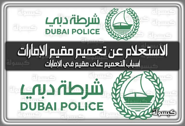 الاستعلام عن تعميم في الإمارات: دليلك الكامل للمقيمين خطوة بخطوة