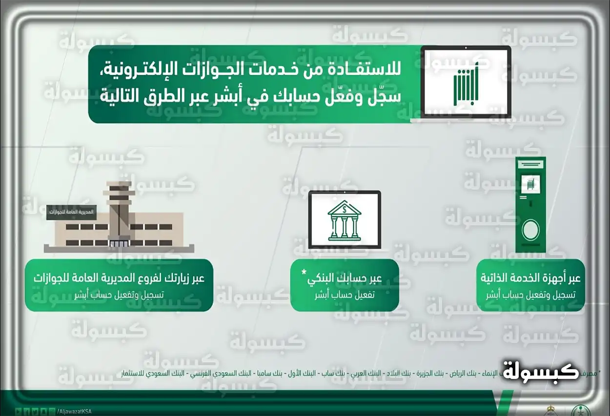 التسجيل في منصة أبشر واجهة التسجيل في منصة أبشر الإلكترونية