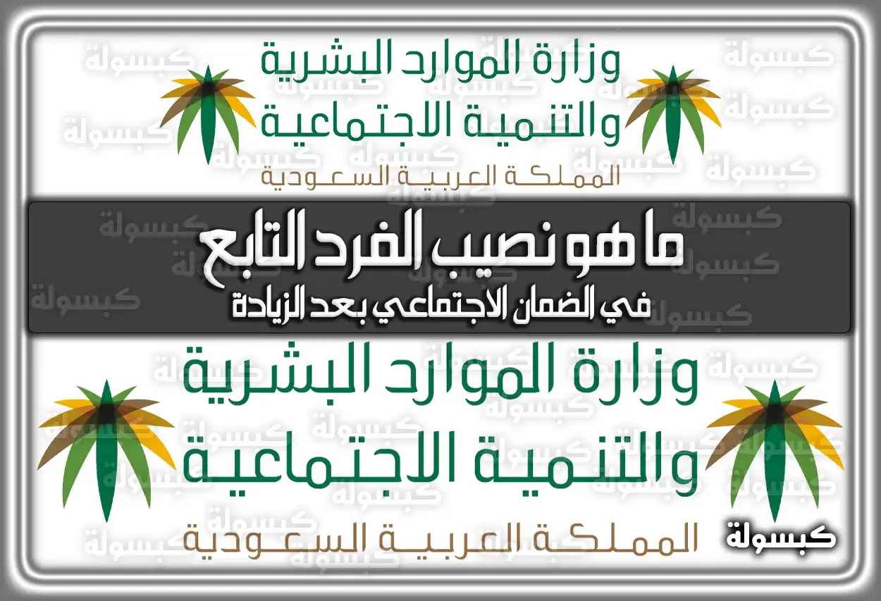ما هو نصيب الفرد التابع في الضمان الاجتماعي بعد الزيادة