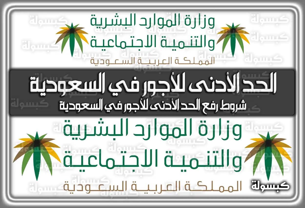 وزارة الموارد البشرية تعلن عن الحد الأدنى للأجور في السعودية 1446 - 2024