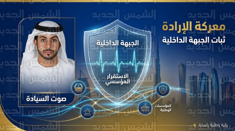 دولة الإمارات تكرس مفهوم معركة الإرادة للحفاظ على استقرار الجبهة الداخلية في وجه الضجيج العسكري