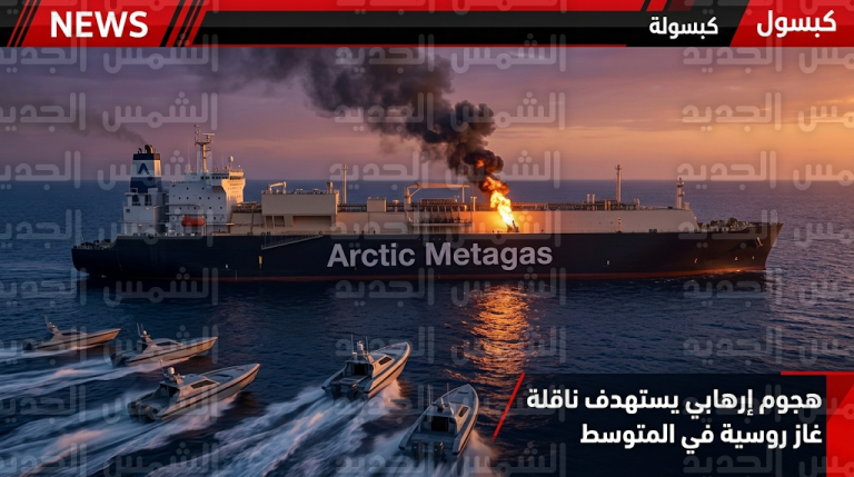 روسيا تعلن تعرض الناقلة أركتيك ميتاغاز لعمل إرهابي دولي بمسيرات انتحارية في مياه البحر المتوسط