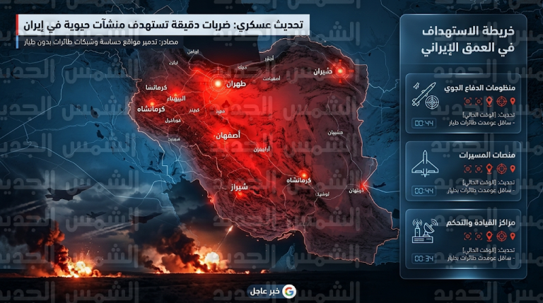 ضربات جوية أمريكية واسعة تستهدف العمق الإيراني وتوقع خسائر فادحة في صفوف قيادات الحرس الثوري